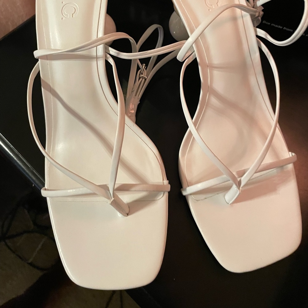 Lilliana Lace Up Ball Heel Sandals NWT